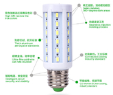 Bóng đèn Led Corn siêu sáng 2700k Tiết kiệm năng lượng E14 E27 E40