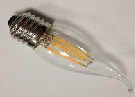 Bóng đèn LED dây tóc 200 Lumen C35 có đuôi 2W Khách sạn 35 X 101 Ánh sáng đồng nhất