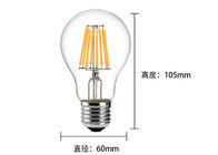 Bóng đèn LED dây A60 2700K 8 Watt, Bóng đèn LED kiểu dây tóc Chùm tia sáng góc 360 độ