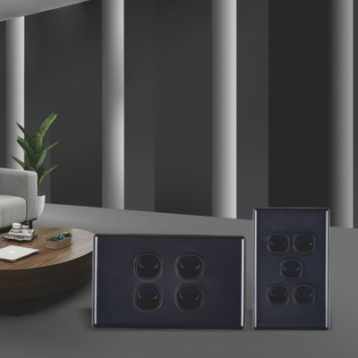 Logo tùy chỉnh Thương hiệu Tiêu chuẩn Úc 250V 16A 4 Gang Electric Wall Switch