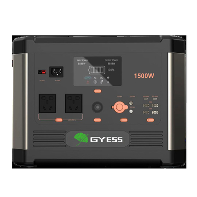 Trạm năng lượng pin di động 1,5kw với bảng điều khiển năng lượng mặt trời