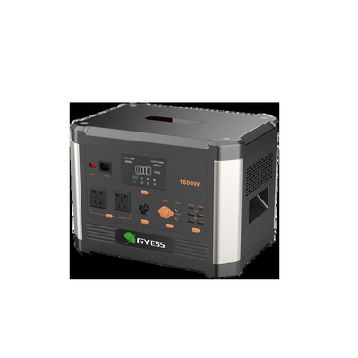 Trạm năng lượng pin di động 1,5kw với bảng điều khiển năng lượng mặt trời