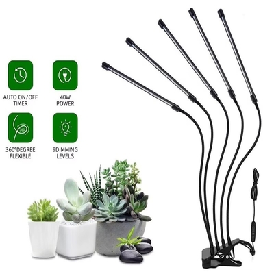 Đèn phát triển thực vật Clip Full Spectrum Dimmable với đèn đỏ xanh cho nhà kính hoặc thực vật trong nhà
