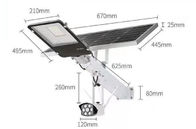 Đường cao tốc Đèn đường LED ngoài trời Bảng điều khiển năng lượng mặt trời với màn hình AL vật liệu