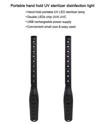 Đèn diệt khuẩn di động Alumium Led SMD 2835 Nguồn điện USB IP44 Tuổi thọ 8000H