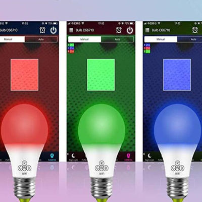 Bóng đèn LED RGB thông minh được điều khiển bằng Ứng dụng di động cho KTV thông qua WIFI hoặc Blue Teeth