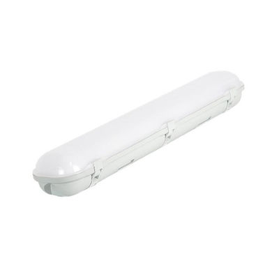 T8 Tube PC IP65 Nhà ở được xây dựng trong ánh sáng cảm biến 40w Led Tri Proof Fixture