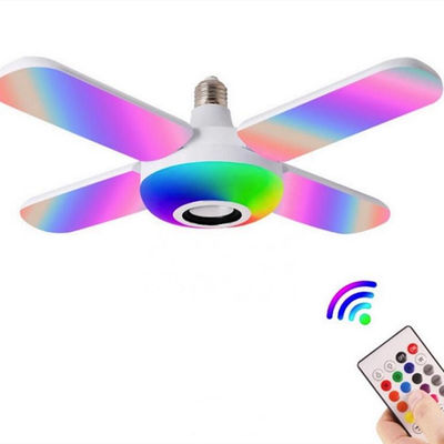 Quạt bốn lá Lưỡi gà 20w Bluetooth Đèn nghe nhạc, Bóng đèn Led trong nhà Cri80