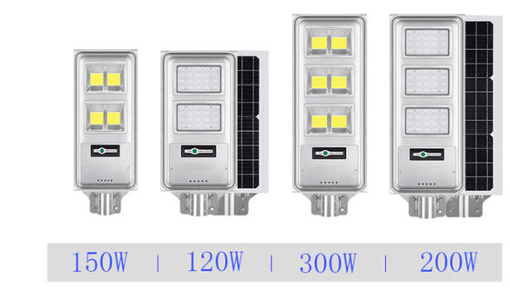 COB SMD Square hoặc Warehouse Ip66 Tất cả trong một Đèn đường năng lượng mặt trời