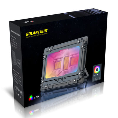 Bluetooth 60w Solar Rgb Flood Light IP66 cho Tiệc Gia đình Sân Vườn